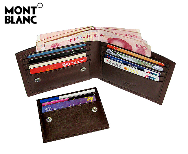 清仓价 Montblanc万宝龙 男士真皮钱包 横款 627C-第5张图