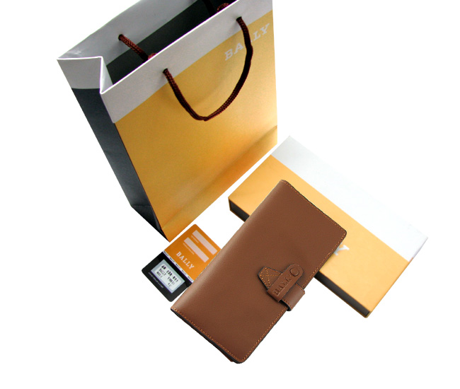 清仓价 Bally巴利男士真皮钱包 长款土黄色 280A-第7张图