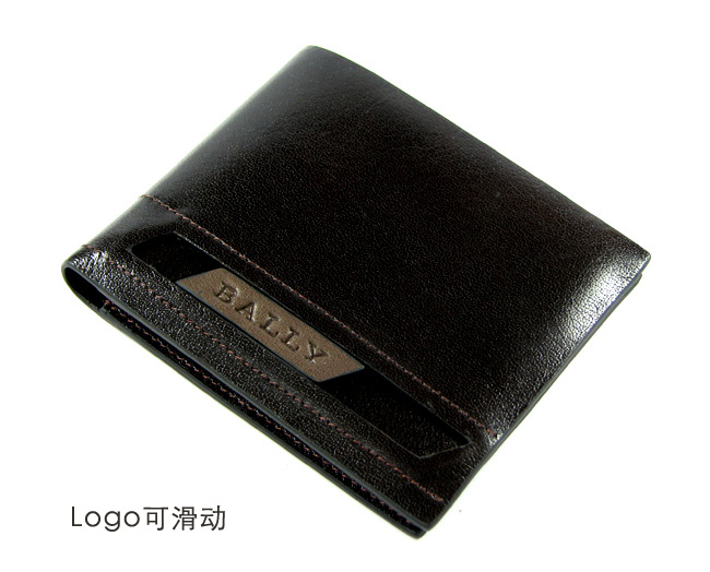 清仓价 bally巴利男士真皮钱包 横款深啡色 3119C-第2张图
