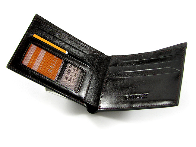 清仓价 bally巴利男士真皮钱包 横款深啡色 3119C-第3张图