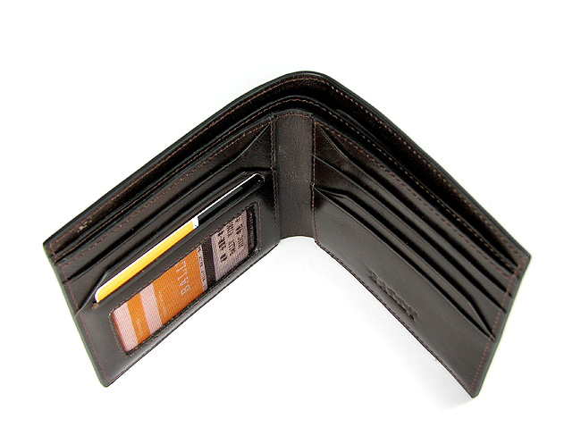 清仓价 bally巴利男士真皮钱包 横款深啡色 3119C-第4张图