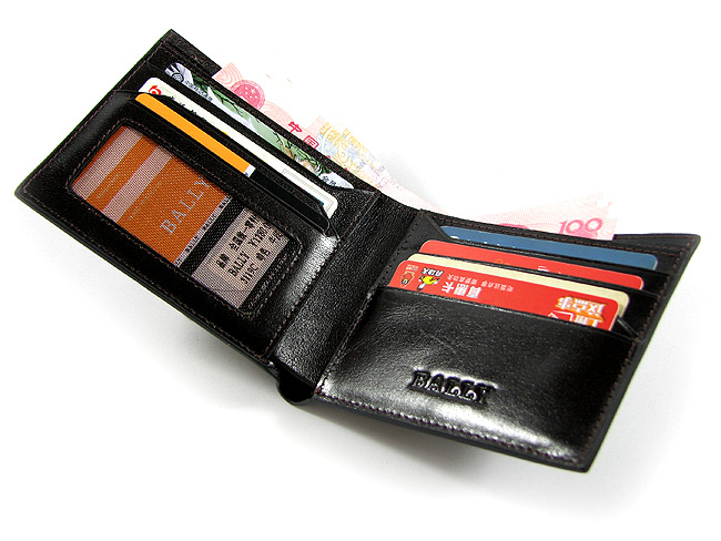 清仓价 bally巴利男士真皮钱包 横款深啡色 3119C-第5张图