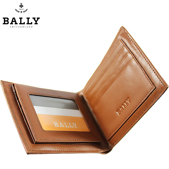 清仓价 Bally巴利男士真皮钱包 横款土黄色 8001C-第3张图