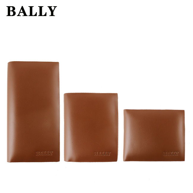 清仓价 Bally巴利男士真皮钱包 横款土黄色 8001C-第6张图