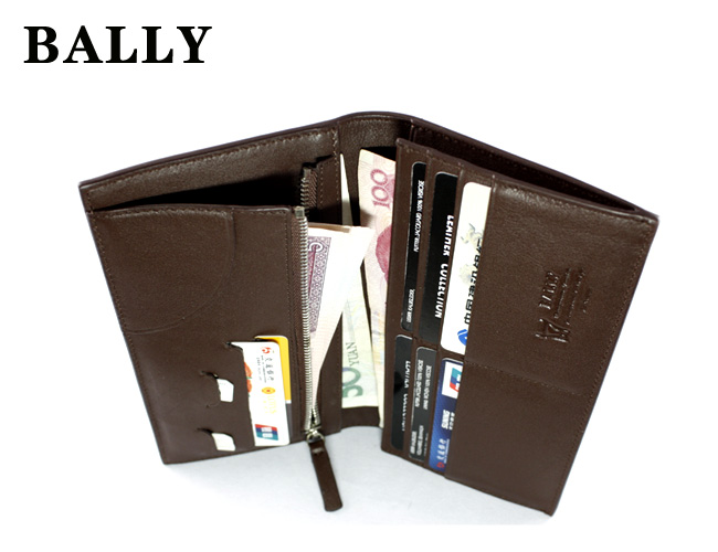 清仓价 Bally巴利男士真皮钱包 长款啡色 8165A-第5张图