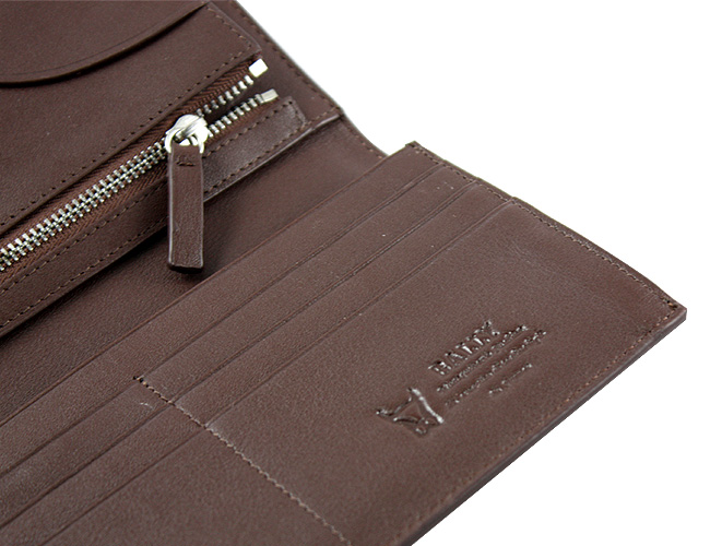 清仓价 Bally巴利男士真皮钱包 长款啡色 8165A-第6张图