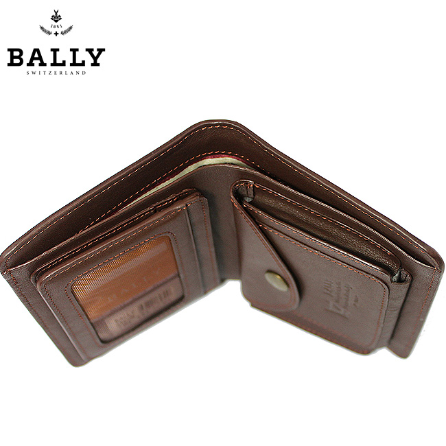 清仓价 Bally巴利男士真皮钱包 竖款啡色 8201B-第6张图