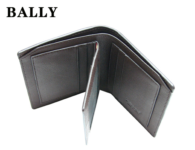 清仓价 Bally巴利男士真皮钱包 牙签纹坚款啡色 902B-第4张图