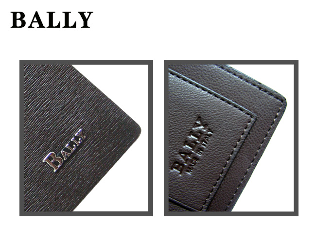 清仓价 Bally巴利男士真皮钱包 牙签纹坚款啡色 902B-第6张图