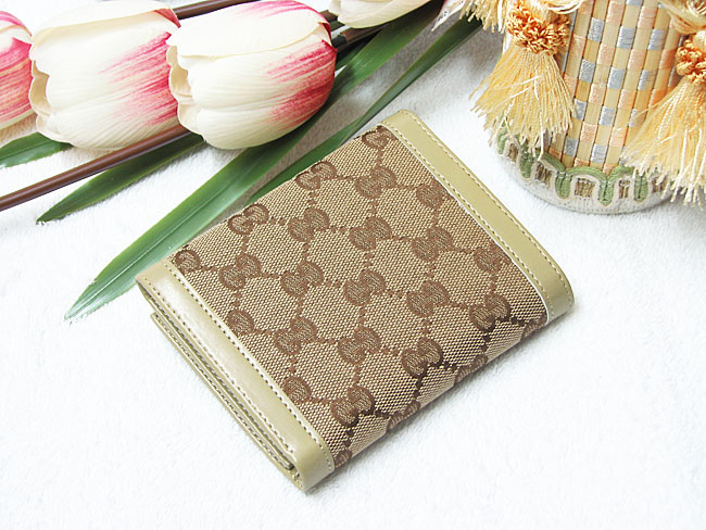 GUCCI古奇女士钱包 短款啡色 GU10-04-第1张图