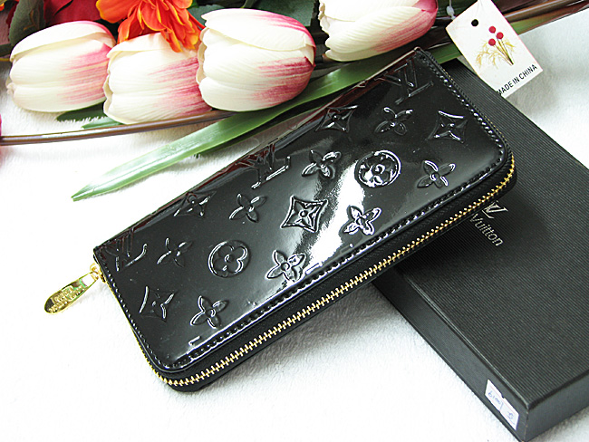LV路易威登女士拉链钱包 单拉黑色 LV-61007K-第0张图