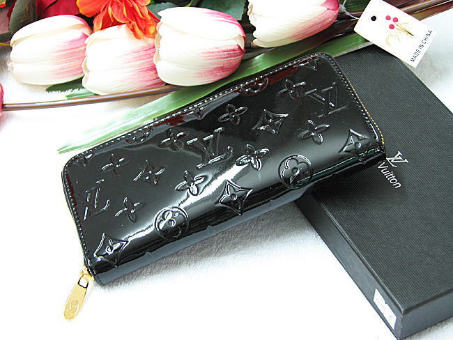 LV路易威登女士拉链钱包 单拉黑色 LV-61007K-第1张图