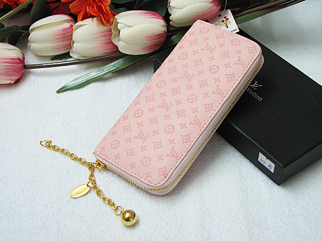 LV路易威登女士拉链钱包 粉色 LV-6166-A-第0张图