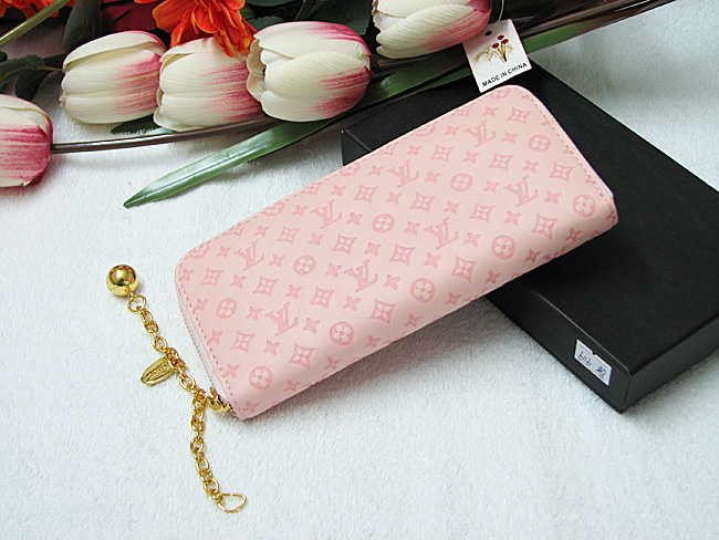 LV路易威登女士拉链钱包 粉色 LV-6166-A-第1张图