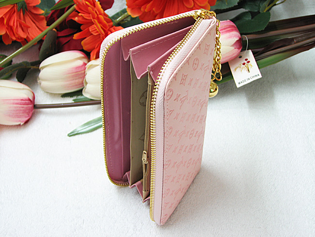 LV路易威登女士拉链钱包 粉色 LV-6166-A-第2张图