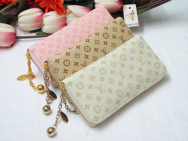 LV路易威登女士拉链钱包 粉色 LV-6166-A-第3张图