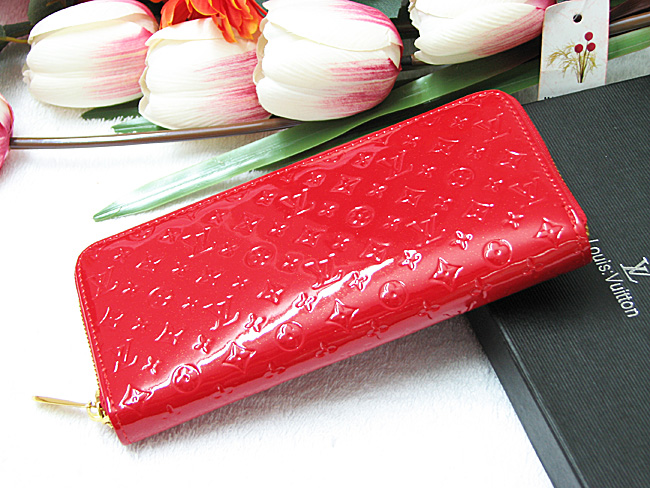 LV路易威登女士拉链钱包 红色 LV-813-A-第1张图
