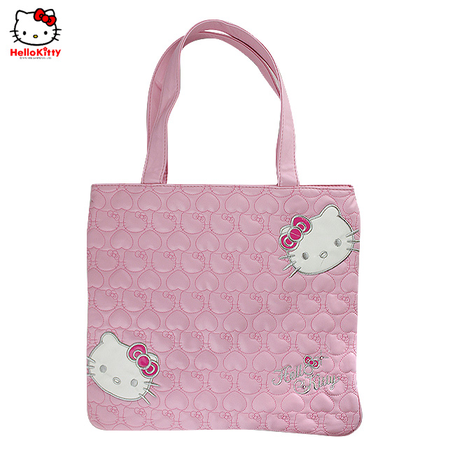 HelloKitty绣桃心粉色女士手提包-肩包 HK-2010-XF-第0张图