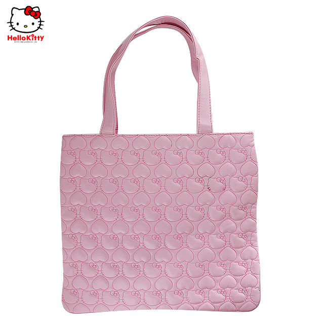 HelloKitty绣桃心粉色女士手提包-肩包 HK-2010-XF-第1张图