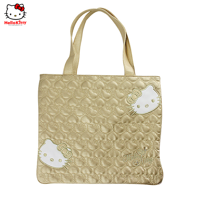 HelloKitty绣桃心金色女士手提包-肩包 HK-2010-XJ-第0张图