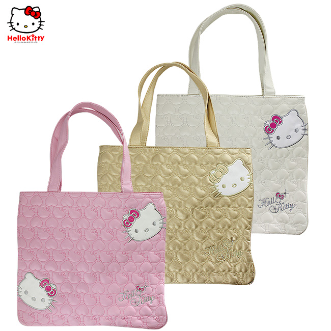 HelloKitty绣桃心金色女士手提包-肩包 HK-2010-XJ-第3张图