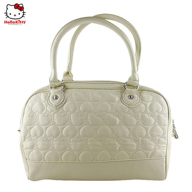 HelloKitty绣桃心米白色女士手提包 HK-2020-XB-第1张图