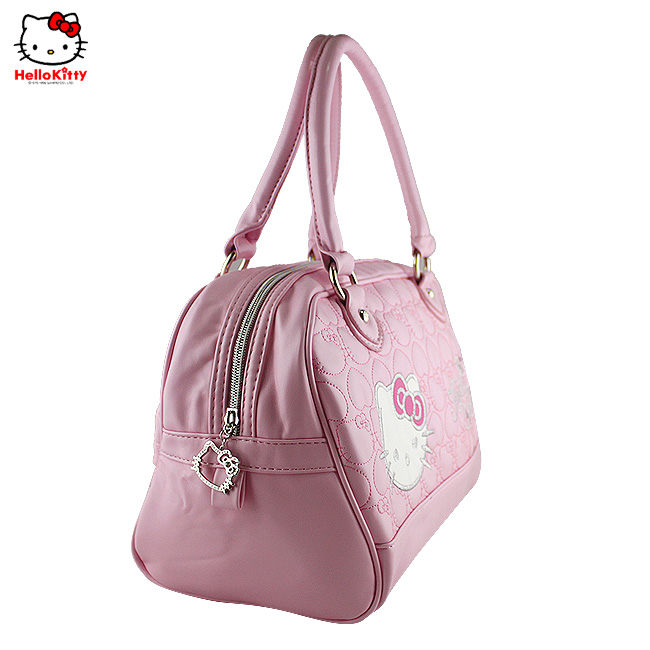 HelloKitty绣桃心粉色女士手提包 HK-2020-XF-第3张图