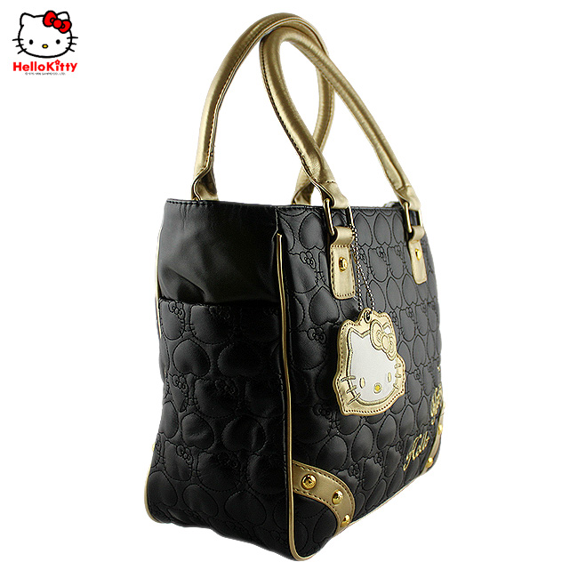 HelloKitty绣桃心黑色女士手提包 HK-212-XH-第2张图