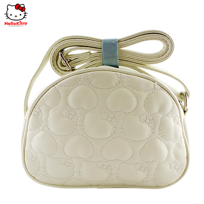 HelloKitty绣桃心米黄色女士肩包-挎包 HK-3006-XB-第1张图