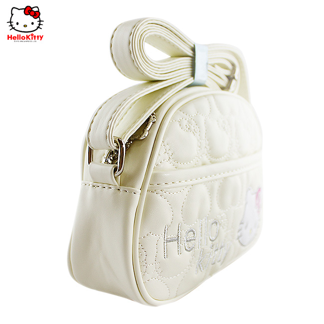 HelloKitty绣桃心米黄色女士肩包-挎包 HK-3006-XB-第2张图