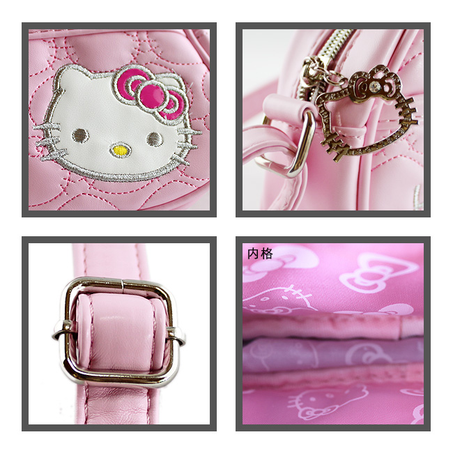 HelloKitty绣桃心粉色女士肩包-挎包 HK-3006-XF-第3张图