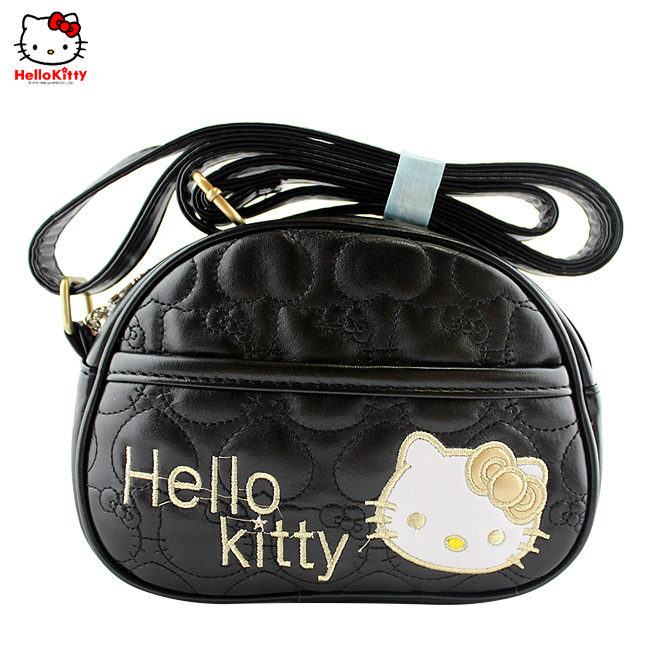 HelloKitty绣桃心黑色女士肩包-挎包 HK-3006-XH-第0张图
