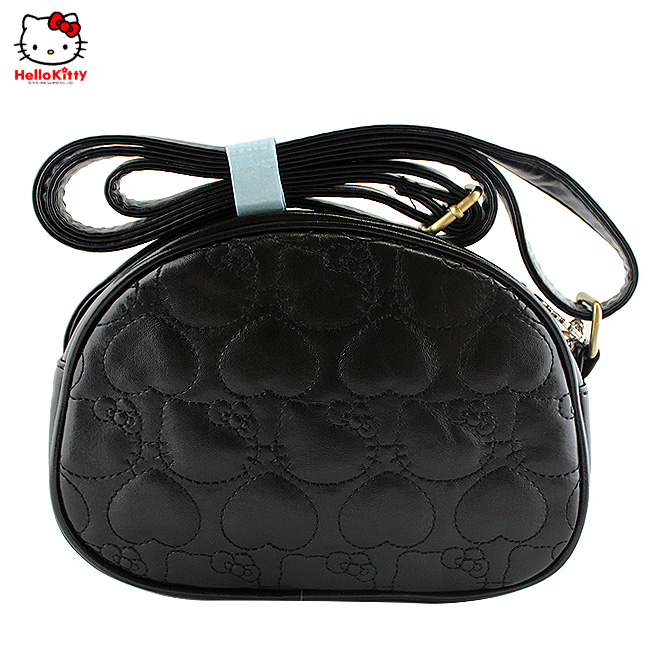 HelloKitty绣桃心黑色女士肩包-挎包 HK-3006-XH-第1张图