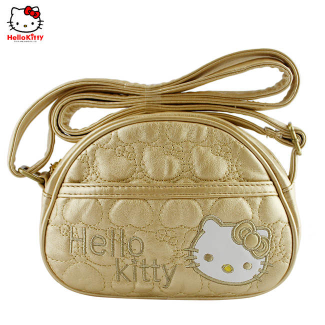 HelloKitty绣桃心金色女士肩包-挎包 HK-3006-XJ-第0张图