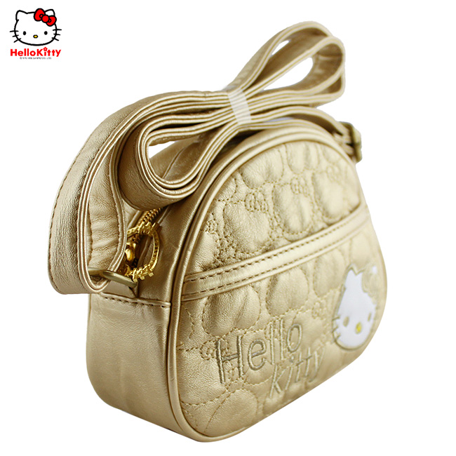 HelloKitty绣桃心金色女士肩包-挎包 HK-3006-XJ-第2张图