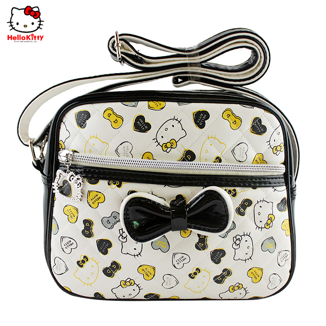 HelloKitty绣方格印花黑色女士肩包 HK-3007-HH-第0张图