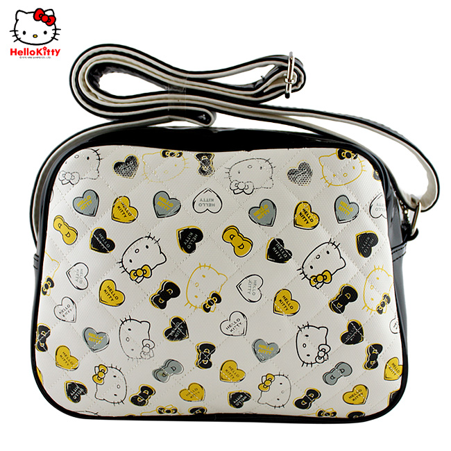 HelloKitty绣方格印花黑色女士肩包 HK-3007-HH-第1张图