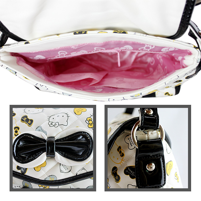 HelloKitty绣方格印花黑色女士肩包 HK-8806-HH-第4张图