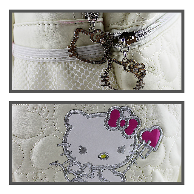 HelloKitty绣桃心米白色背包 HK-8807-XB-第3张图