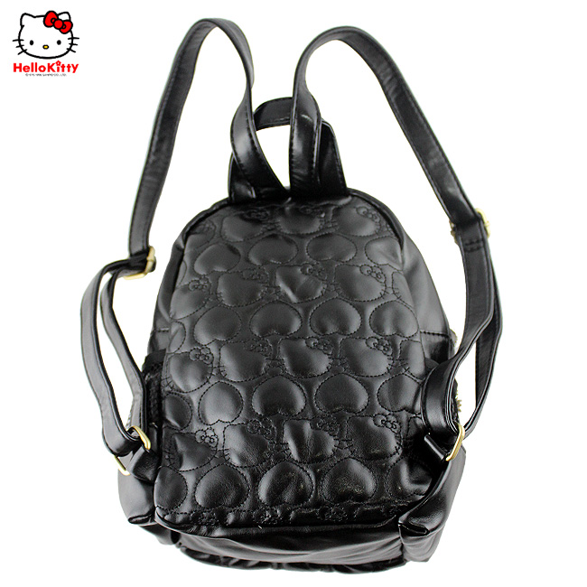 HelloKitty绣桃心黑色背包 HK-8807-XH-第1张图