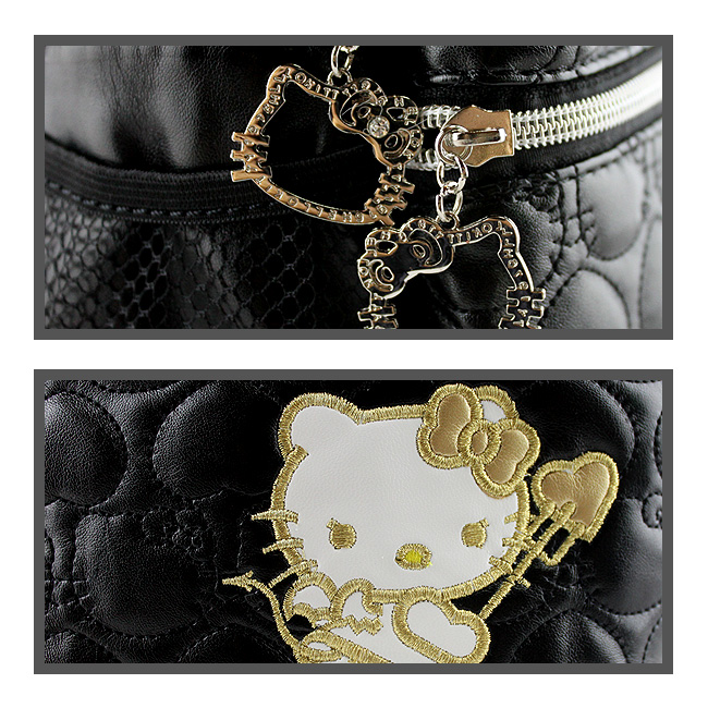 HelloKitty绣桃心黑色背包 HK-8807-XH-第3张图