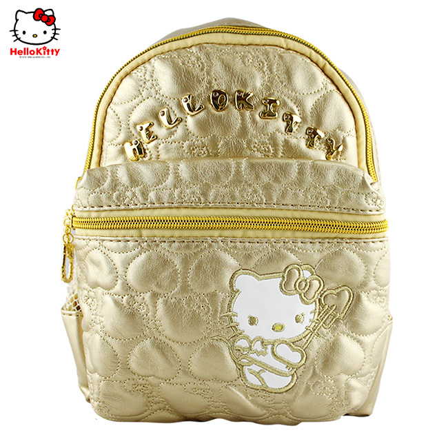 HelloKitty绣桃心金色背包 HK-8807-XJ-第0张图