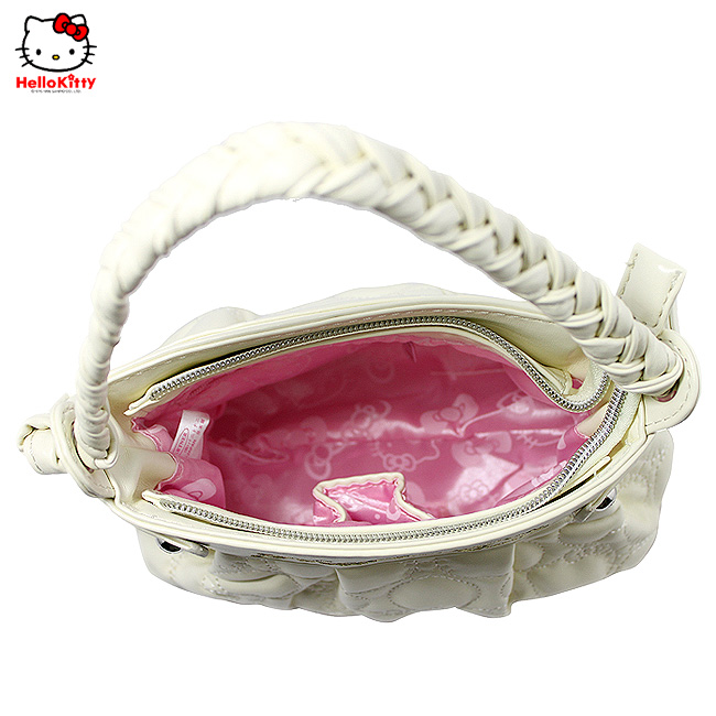 HelloKitty绣桃心白色女士手提包 HK-9020-XB-第3张图