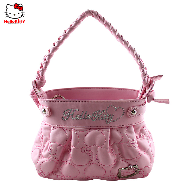 HelloKitty绣桃心粉色女士手提包 HK-9020-XF-第0张图