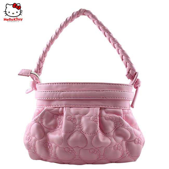 HelloKitty绣桃心粉色女士手提包 HK-9020-XF-第1张图