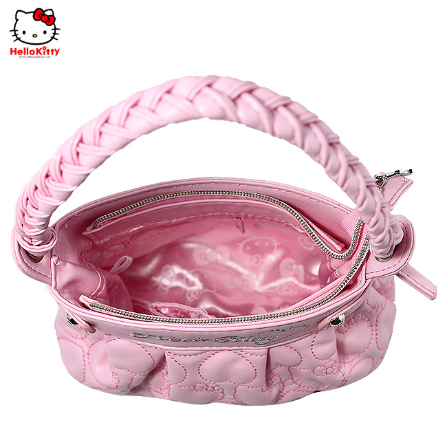 HelloKitty绣桃心粉色女士手提包 HK-9020-XF-第3张图