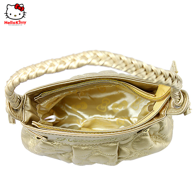 HelloKitty绣桃心金色女士手提包 HK-9020-XJ-第3张图
