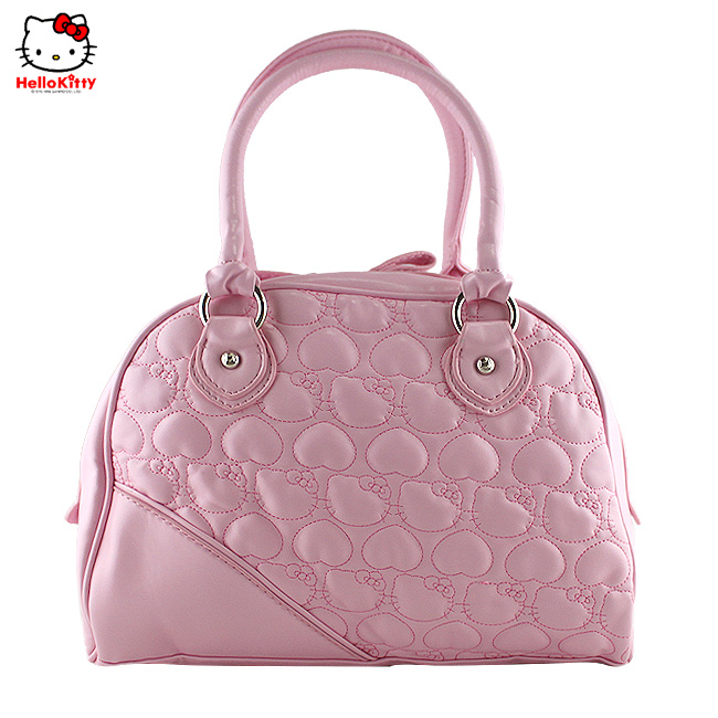HelloKitty绣桃心粉色女士手提包 HK-9030-XF-第1张图