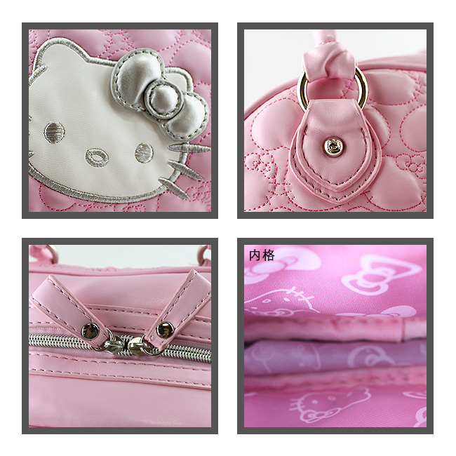 HelloKitty绣桃心粉色女士手提包 HK-9030-XF-第3张图