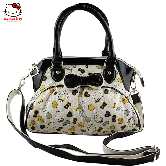 HelloKitty绣方格印花黑色女士手提包-挎包 HK-9031-HH-第0张图